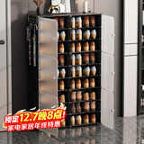 安尔雅 简易鞋柜经济型简约防尘小鞋架子多层组装塑料收纳柜玄关柜