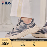FILA斐乐女鞋跑步鞋情侣同款老爹鞋MARS火星鞋男鞋休闲运动鞋 【女款】烟灰/鸽子灰-FD 36.5