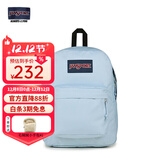 JANSPORT杰斯伯书包轻便双肩包男女旅行包简约背包电脑包学生校园 85VI7G7 雾霾蓝-侧边袋/20L