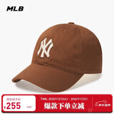 MLB帽子男女情侣棒球帽软顶鸭舌帽秋冬运动帽四季3ACP6601N-50BRL-F