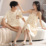 从心情侣睡衣夏季短袖短裤男士睡衣家居服男夏天薄款卡通居家服套装 CLS 2419 XL 男 [高175-180重130-160斤]