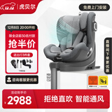 虎贝尔（HBR）E360婴儿童安全座椅汽车0-12岁宝宝车载i-Size棋盘格灰智能通风款