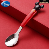迪士尼（Disney）儿童勺子不锈钢家用餐具餐勺汤勺创意3D可爱卡通宝宝吃饭勺饭盒