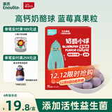 英氏（Engnice）忆小口儿童零食奶酪小球蓝莓味即食零食冻干营养高钙奶酪22g/盒