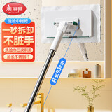 美丽雅洗脸巾拖把16cm迷你平板拖把夹布免手洗干湿两用懒人拖地神器家用