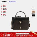 蔻驰（COACH）【品牌直供】女包 KAY盒子包手提斜挎包 黑色CBQ35生日礼物