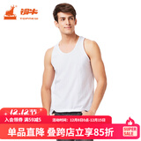铜牛内衣背心男士休闲运动背心舒适打底衫汗衫NB006 白色 XL (175/100)