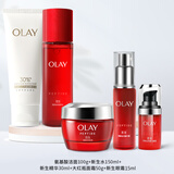 玉兰油（OLAY）大红瓶套装新生塑颜水乳霜套装补水紧致保湿化妆品护肤品套装男女 五件套 洁面+水+霜+眼霜+精华
