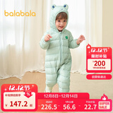 巴拉巴拉宝宝轻薄羽绒服婴儿男女童连体衣冬2025造型可爱时尚208425120205