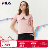 斐乐 斐乐女装官方女士短袖T恤夏季休闲运动内搭t恤运动上衣 麦町粉-F51W328152FPK XS （155/76A/XS）