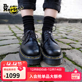 马丁博士（Dr.Martens）1461 Bex男秋冬爆款通勤光面皮小厚底皮鞋 黑色 37