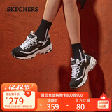 斯凯奇（Skechers）女鞋秋季厚底老爹鞋百搭熊猫鞋软底舒适外穿休闲运动鞋11959