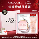蔻驰（COACH）纽约女士淡香水90ml礼盒节日生日圣诞礼物白玫瑰女生持久香氛