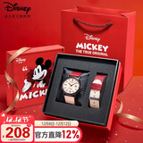 迪士尼（Disney）手表女初高中学生个性复古帆布带高颜值女孩防水手表礼盒圣诞礼物