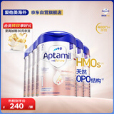 爱他美（Aptamil）德国白金版HMO 婴儿配方奶粉1段 (0-6月) 800g 6罐箱装 德爱白金