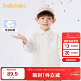巴拉巴拉童装男童长袖衬衫儿童上衣2025新春装学院风百搭209125102101