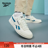 锐步锐步官方男女鞋COURT ADVANCE时尚休闲复古板鞋 GZ9623 米白/蓝/黑 42.5 (27.5cm),US: 9.5