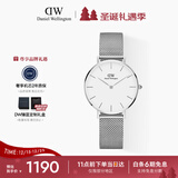 丹尼尔惠灵顿（DanielWellington）DW流金手表女金属表带32mm简约白盘欧美学生表圣诞礼物DW164