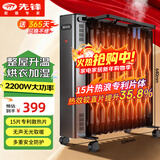 先锋（SINGFUN）取暖器 取暖电器 电油丁热浪油汀 电暖器 电暖气片烤火炉 大面积电暖炉 15片电热油汀DYT-SS15