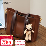 viney牛皮包包女包大容量托特包轻奢斜挎单肩包生日元旦礼物送女生女友
