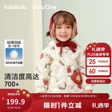 巴拉巴拉儿童羽绒服女童男童2025年冬季宝宝轻薄保暖外套上衣萌趣男宝女宝