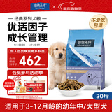 伯纳天纯经典系列中/大型幼犬犬粮 拉布拉多德牧金毛哈士奇通用15kg/30斤