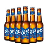 凯狮（CASS）韩国原装进口凯狮啤酒 cass 啤酒 韩国啤酒 凯狮原味330ml*6瓶