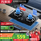 万家乐燃气灶【双高火LAY8液化气灶】立体全进风灶 5.0kw大火力嵌入式台式煤气灶双灶家用可适配开孔尺寸