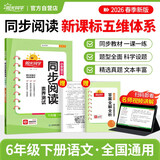 阳光同学 2026春同步阅读素养测试 六年级下册语文人教版阅读理解专项训练书小学阅读随堂练习册
