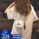 viney牛皮包包女包迷你小圆包洋气单肩斜挎包生日圣诞礼物送女生女友