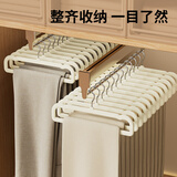 JEKO&JEKO裤架挂裤子专用衣架植绒无痕防滑家用收纳多功能裤夹子