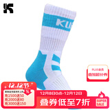 酷峰（kufun）专业轮滑袜加厚加长成人儿童溜冰旱冰滑冰鞋袜子男女 浅蓝色 26-34码