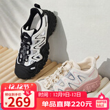 骆驼（CAMEL）丑萌登山鞋女时尚撞色户外休闲鞋 L24S076620 米/银/粉 36