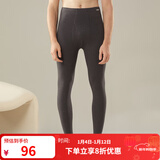 舒雅（Schiesser）男士秋裤精梳棉加绒棉毛裤薄绒柔软保暖裤E5/20731Y 深花灰 XL 【80-90公斤】