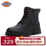 Dickies马丁靴男靴2025冬季靴子男百搭工装靴厚底增高鞋子男高帮加绒男鞋 黑色 42 【偏大一码，适合运动鞋43】