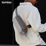 tomtoc胸包男士斜挎包单肩包休闲防水机能时尚Switch收纳包T21S1 标准款 星际灰 3L