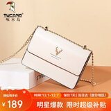 啄木鸟（TUCANO）包包女款2025年牛皮链条小方包单肩斜挎包圣诞新年生日礼物送女友