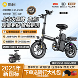 新日（Sunra）新国标折叠电动自行车铝合金代驾电动车锂电池助力电瓶车超长续航迷你小型男女士代步 豪华12减震/A品电芯/15A/45km