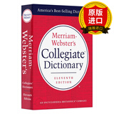 【正版】英文原版 韦氏大学英语词典 Merriam-Webster's Collegiate Dictionary 韦氏字典辞典英语学习工具书进口原版英语书籍 精装 全英文版
