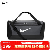耐克NIKE男女通款斜挎包 BRSLA S DUFF 休闲包DM3976-068黑/灰 均码