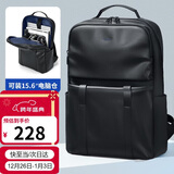 高尔夫（GOLF）双肩包男士软皮15.6吋电脑背包男大容量通勤出差旅行包学生书包女