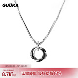 古由卡（GUUKA）张艺兴同款吊坠男士项链指环戒指情侣盒子链配饰品男士生日礼物女 R0499（60cm） 均码