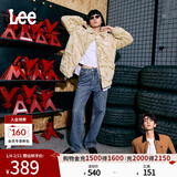 Lee【张凌赫代言】中蓝色水洗428懒懒裤高腰女显瘦宽腿牛仔裤潮流 中蓝色 25