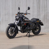 力帆全新力帆K19proLF150-14P摩托车ABS150水冷机车国四电喷复古太子 K19.Pro150水冷皮带版版磨砂黑