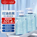 水之密语（AQUAIR）活力蓬感洗发水套装400ml*2控油去屑洗头膏柔顺洗发露男女