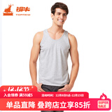 铜牛内衣背心男士休闲运动背心舒适打底衫汗衫NB006 10花灰 L (170/95)