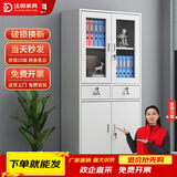 达将文件柜铁皮柜储物柜抽屉柜钢制办公柜资料柜玻璃柜档案柜凭证柜 二斗器文件柜 0.5mm