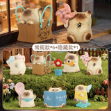 兰比嘟可爱猫猫盲盒摆件创意治愈办公室桌面装饰手办生日礼物送女生闺蜜 猫猫PAI小陪伴日常盲盒【端盒6个】