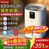 亚都（YADU）无雾加湿器卧室母婴纯净型空气加湿器家用办公室桌面冷蒸发式上加水增湿器取暖伴侣SZ650-M9S