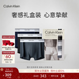 Calvin Klein内衣【新年礼物】男士本命年新年红三条装ck低腰棉质防夹臀内裤男 NP2765ORSS-藏青/太空黑/碳灰 3条 L